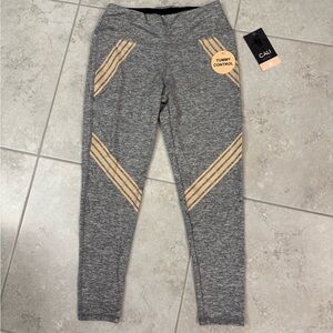 Cali Women's Gray Capris leggings with tummy control M